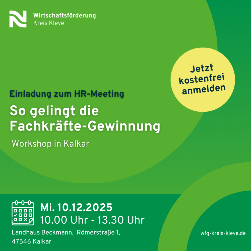 Veranstaltungskalender > HR-Workshop 2025 | Wirtschaftsförderung Kreis Kleve