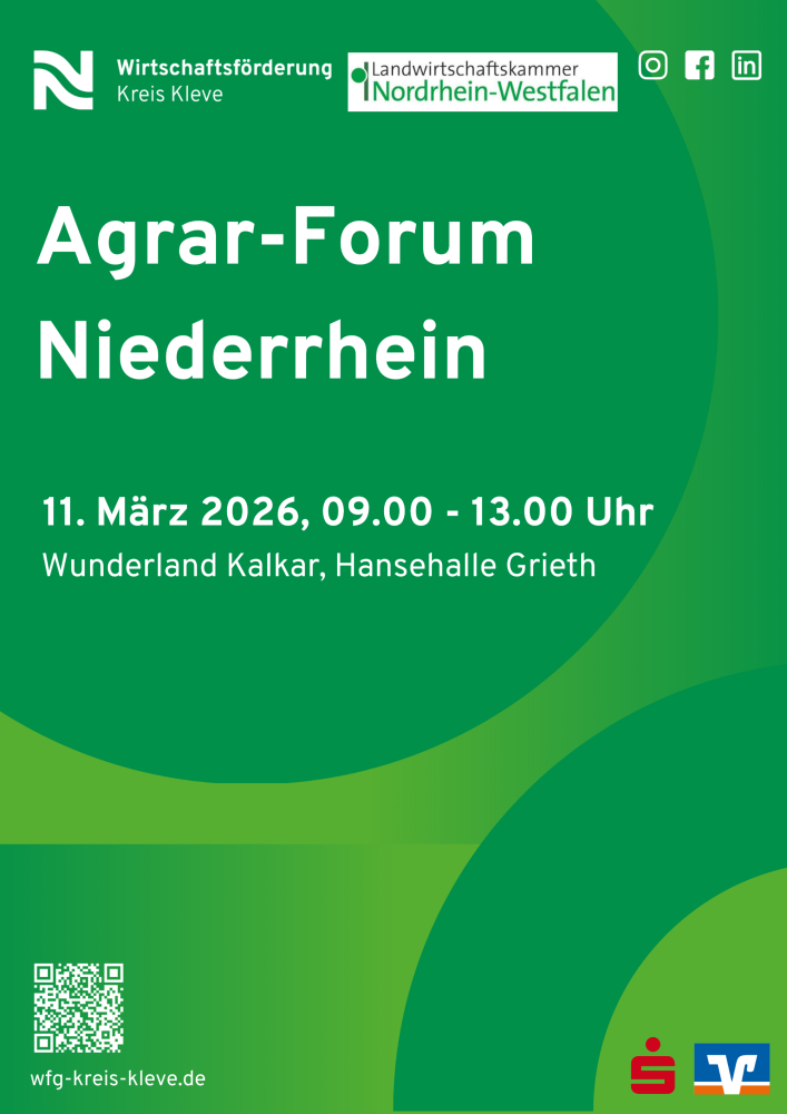 Veranstaltungskalender > 5. Agrar-Forum Niederrhein | Wirtschaftsförderung Kreis Kleve