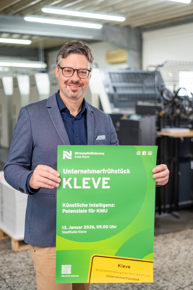 News & Presse > Reihe der Unternehmerfrühstücke startet ins neue Jahr | Wirtschaftsförderung Kreis Kleve