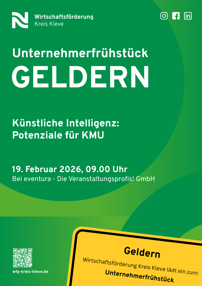 Veranstaltungskalender > Unternehmerfrühstück Geldern | Wirtschaftsförderung Kreis Kleve