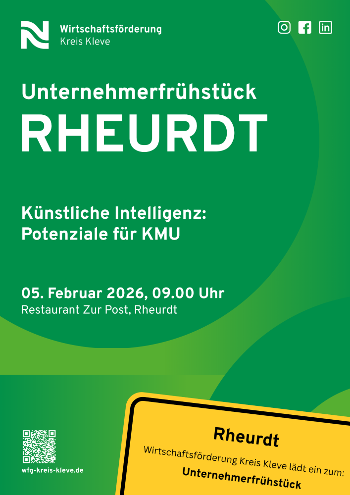 Veranstaltungskalender > Unternehmerfrühstück Issum/Rheurdt | Wirtschaftsförderung Kreis Kleve