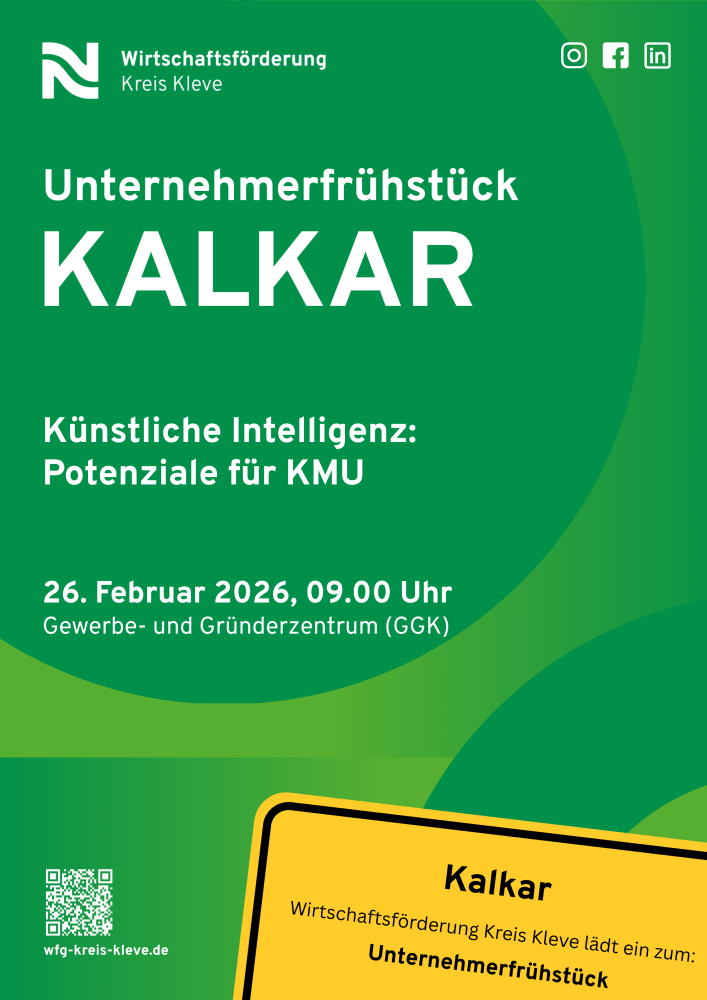 Veranstaltungskalender > Unternehmerfrühstück Kalkar | Wirtschaftsförderung Kreis Kleve