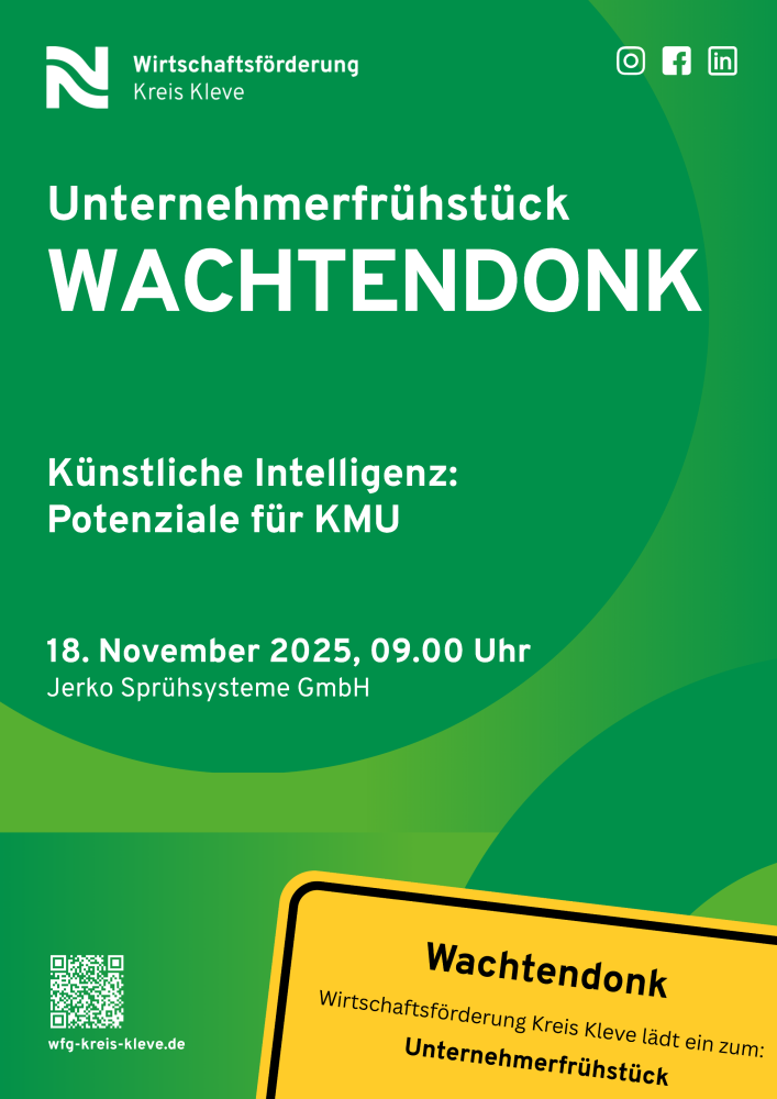 Veranstaltungskalender > Unternehmerfrühstück Wachtendonk | Wirtschaftsförderung Kreis Kleve