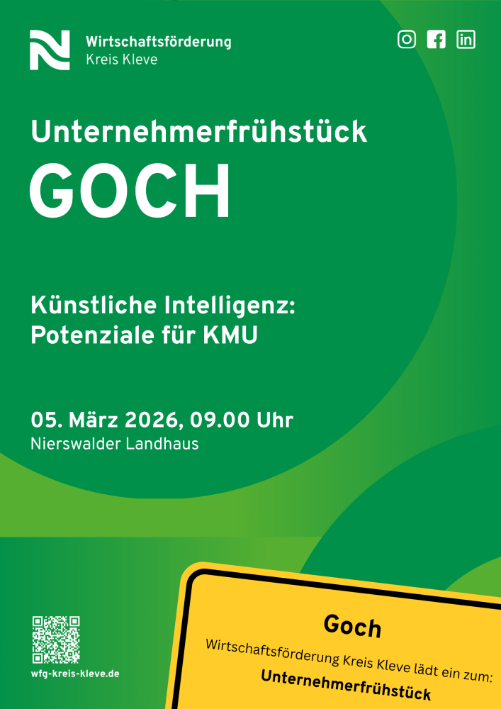 Veranstaltungskalender > Unternehmerfrühstück Goch | Wirtschaftsförderung Kreis Kleve