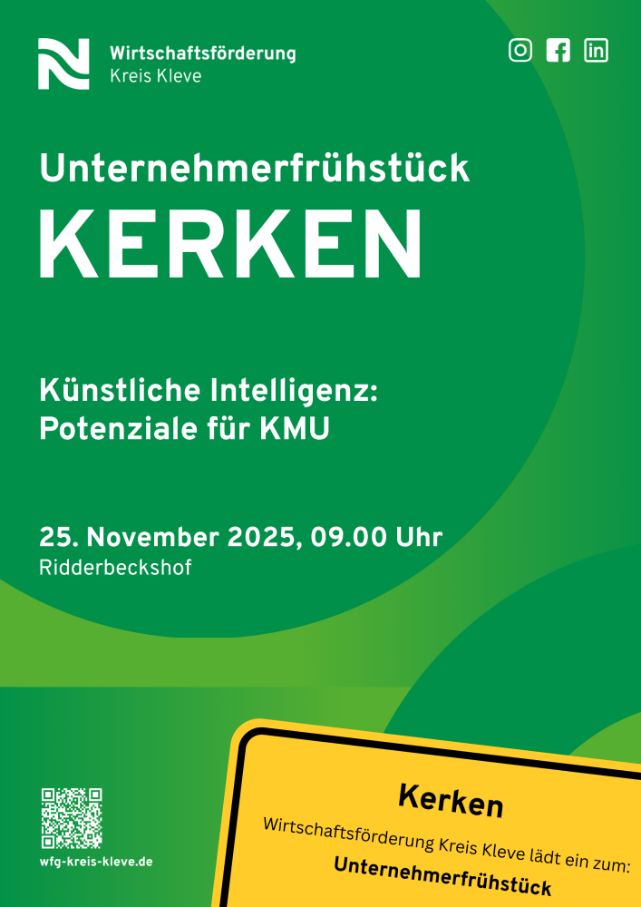 Veranstaltungskalender > Unternehmerfrühstück Kerken | Wirtschaftsförderung Kreis Kleve