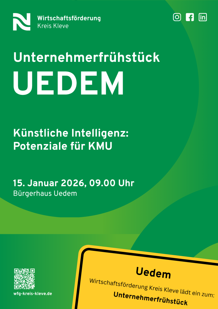 Veranstaltungskalender > Unternehmerfrühstück Uedem | Wirtschaftsförderung Kreis Kleve