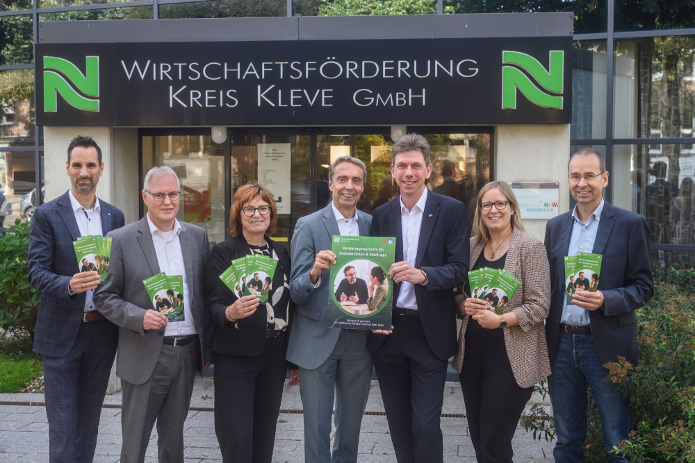 News & Presse > Erfolgreich gründen dank Unterstützung durch Mentorinnen und Mentoren | Wirtschaftsförderung Kreis Kleve