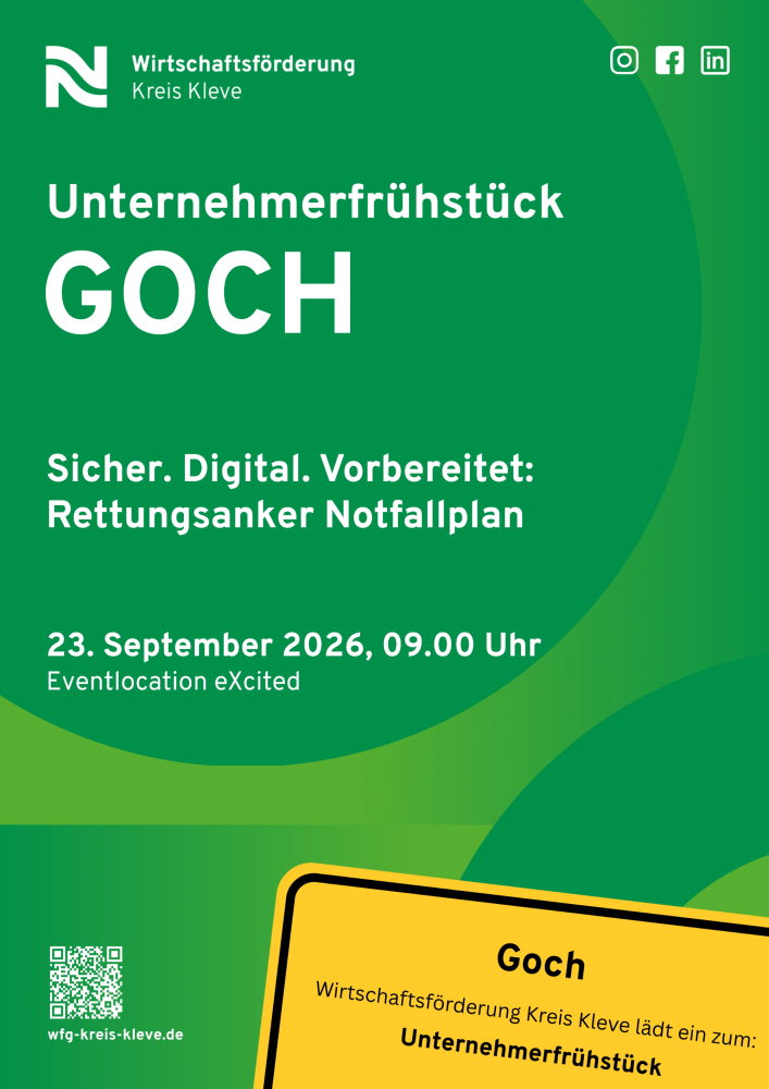 Veranstaltungskalender > Unternehmerfrühstück Goch | Wirtschaftsförderung Kreis Kleve