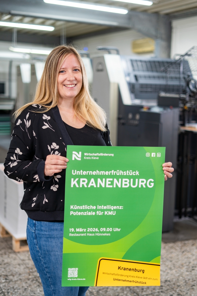 News & Presse > So können Firmen die Chancen nutzen, die KI Ihnen bietet | Wirtschaftsförderung Kreis Kleve