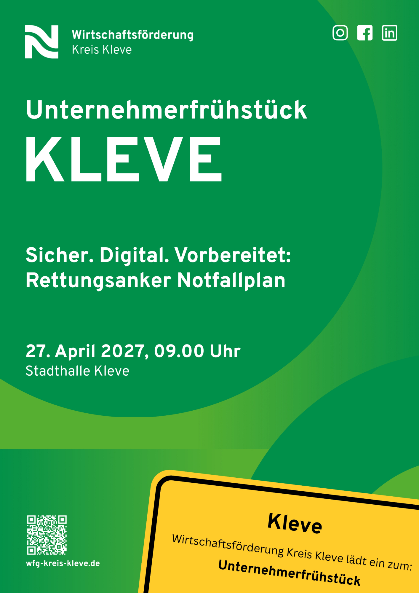 Unternehmerfrühstück Kleve | Wirtschaftsförderung Kreis Kleve