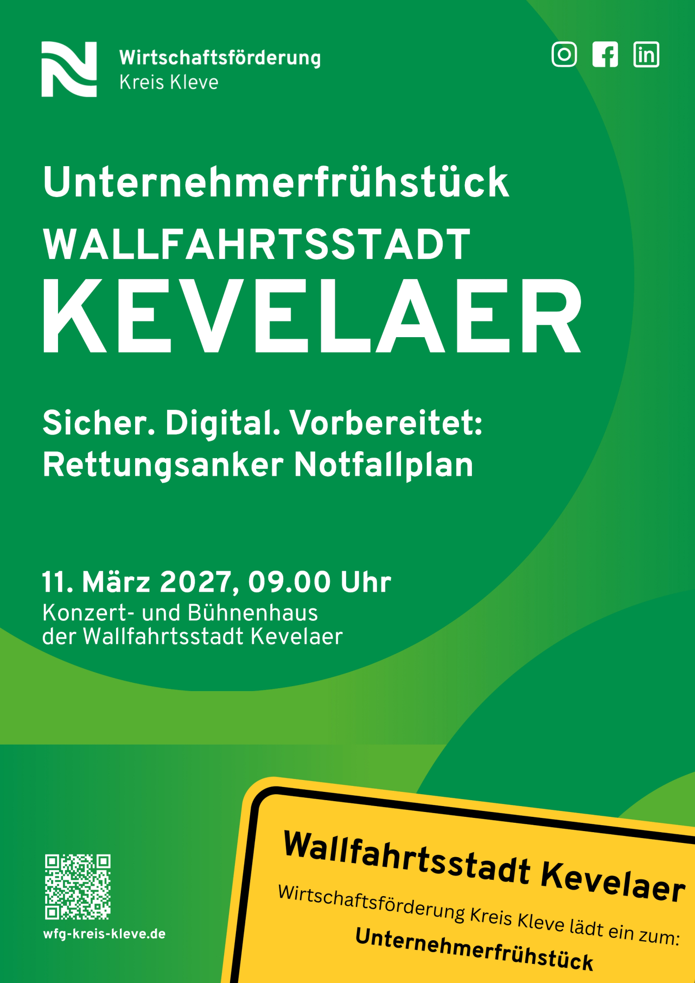 Unternehmerfrühstück Wallfahrtsstadt Kevelaer | Wirtschaftsförderung Kreis Kleve
